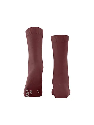 FALKE | Chaussettes Family noir | dunkelrot